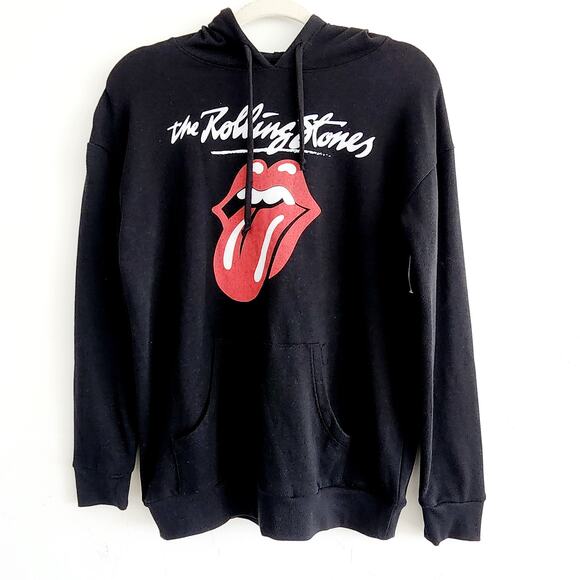Rolling Stones Graphic Print Hoodie Pullover Sweatshirt Size Medium - Picture 1 of 3